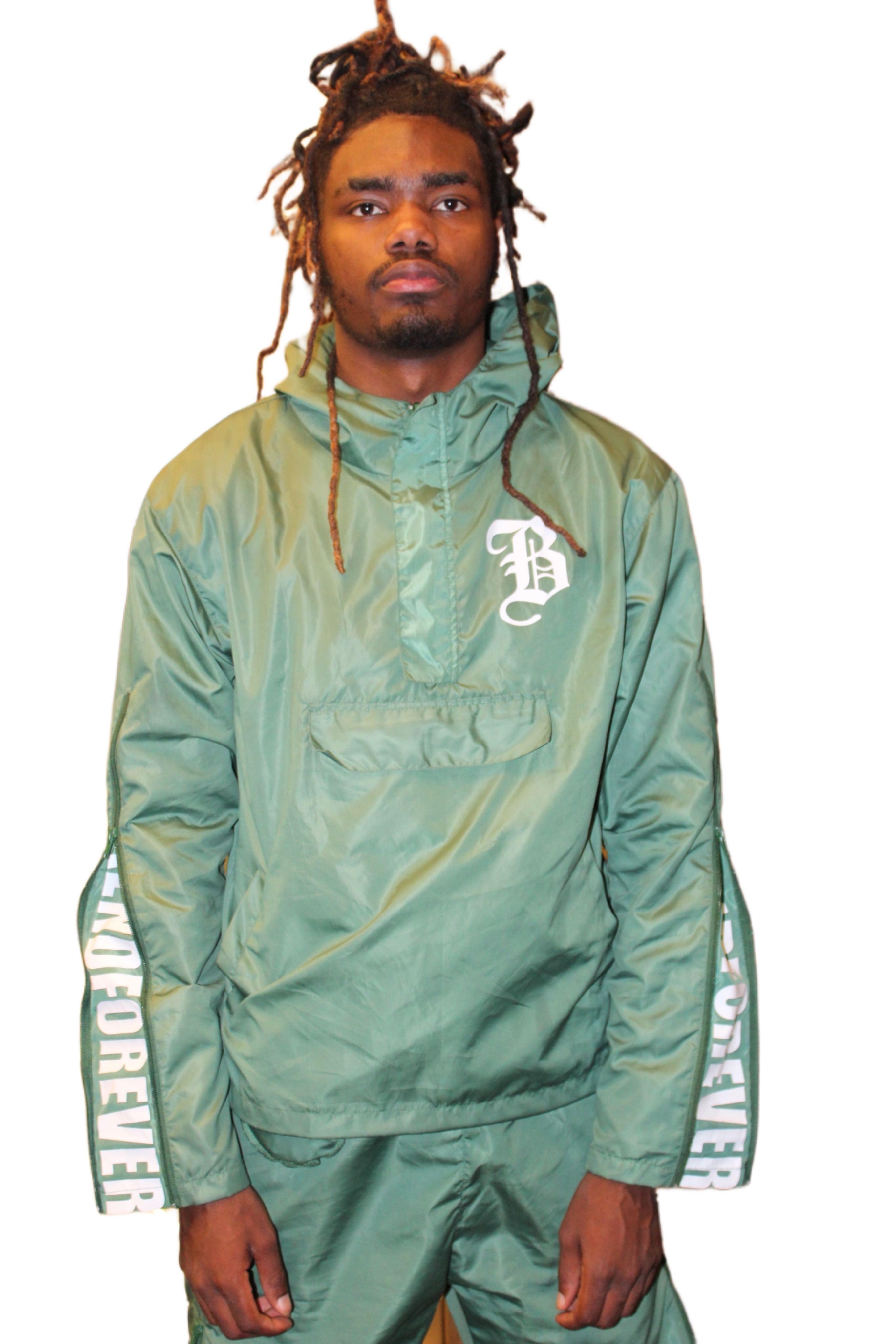 Ashy Green Windbreaker