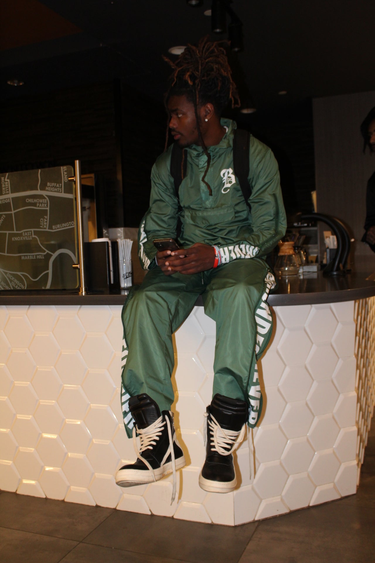 Ashy Green Windbreaker