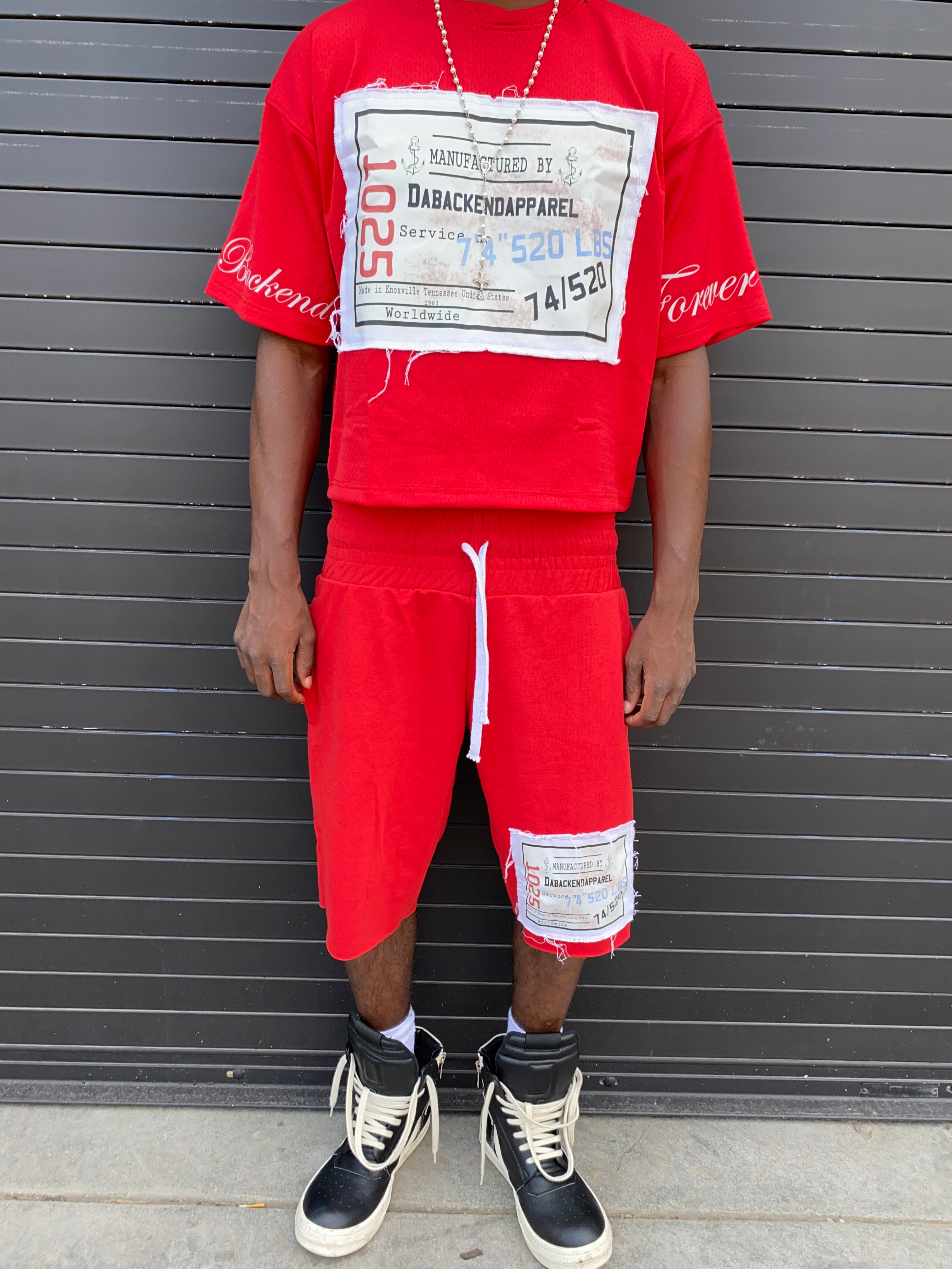 Manu uniform shorts (Red)