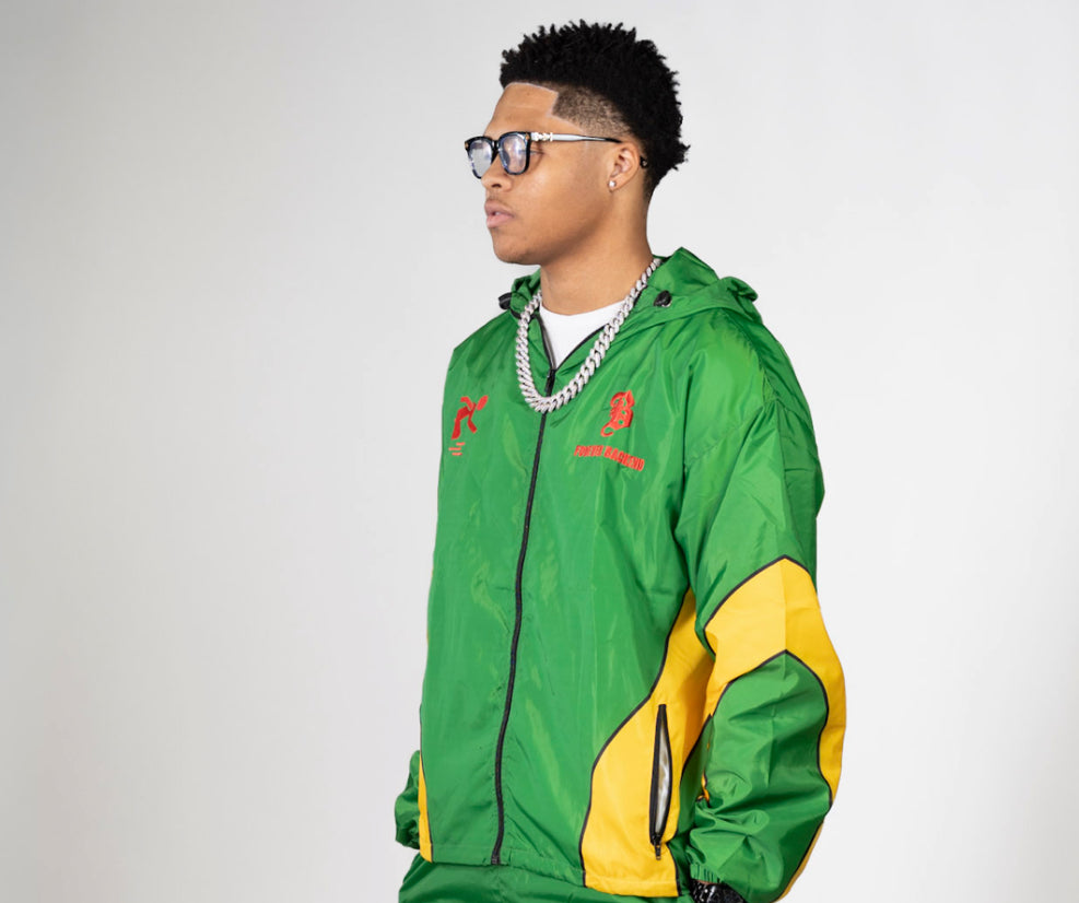 GREEN BACKEND RUNNER JACKET