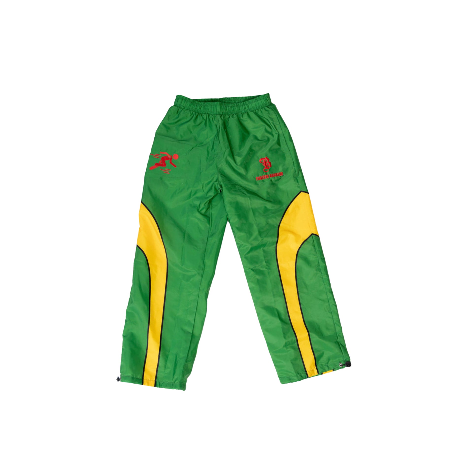 GREEN BACKEND RUNNER PANTS